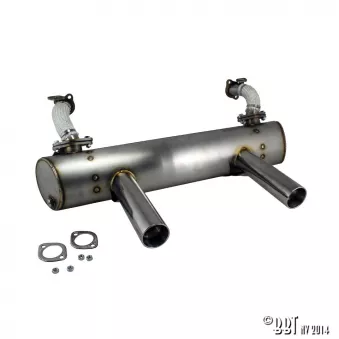 Echappement, Vintage Speed German look, avec préchauffage, inox YOUNG PARTS 3280-120