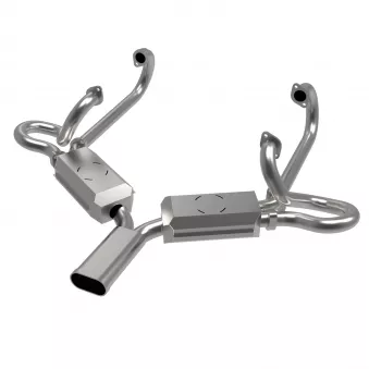 Echappement Sebring 38mm 13-1600cc 'Vintage Speed' sans préchauffage / inox YOUNG PARTS