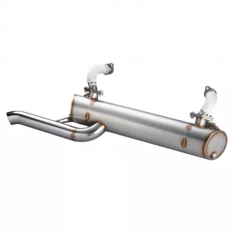 Echappement 'Vintage Speed' snas préchauffage / inox - abaissé, tuyau d'échappement standard YOUNG PARTS 3280-206