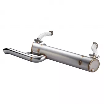 Echappement 'Vintage Speed' sans préchauffage / inox - abaissé, tuyau d'échappement standard YOUNG PARTS 3280-221