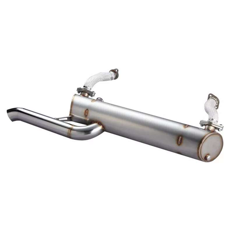 Echappement 'Vintage Speed' sans préchauffage / inox - abaissé, tuyau d'échappement standard YOUNG PARTS 3280-221