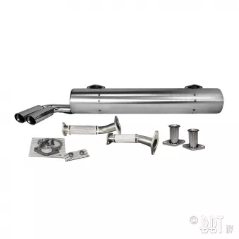 Echappement, Vintage Speed Abarth sans préchauffage, inox YOUNG PARTS 3280-330