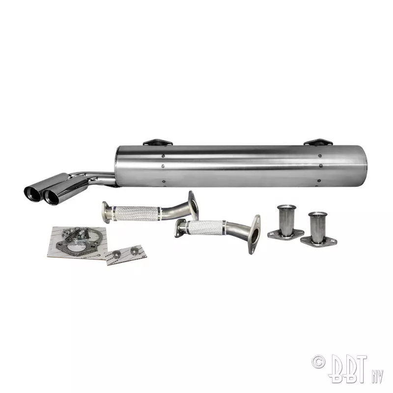 Echappement, Vintage Speed Abarth sans préchauffage, inox YOUNG PARTS 3280-330