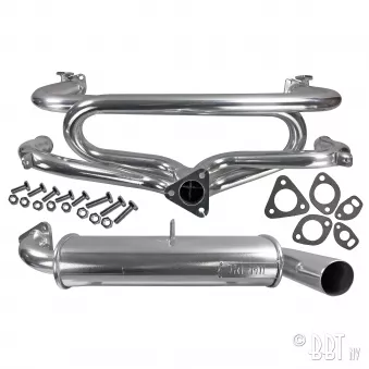 Collecteur Type 1 4 en 1 + Silencieux S.Q.P. 13/1600/céramique - Tri-Mil YOUNG PARTS