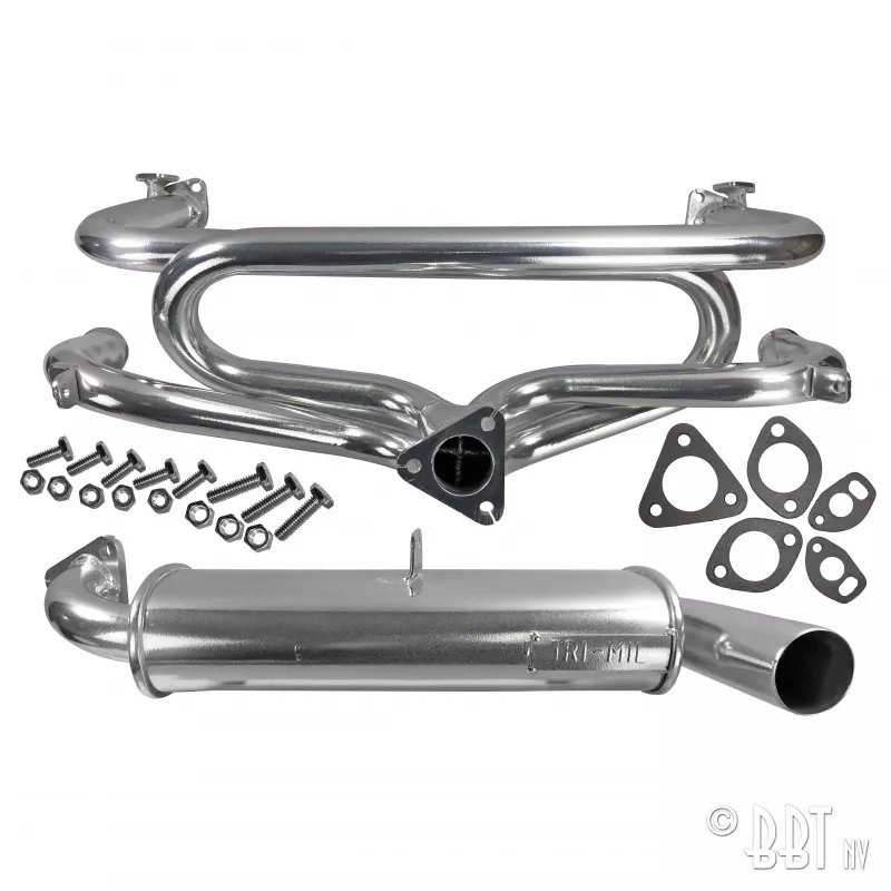 Collecteur Type 1 4 en 1 + Silencieux S.Q.P. 13/1600/céramique - Tri-Mil YOUNG PARTS 3290-500