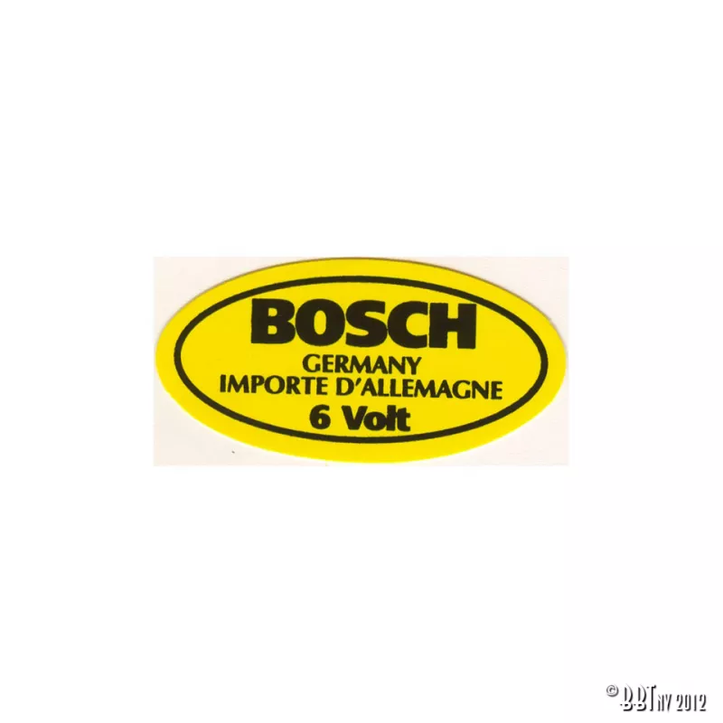 Sticker, 6V bobine YOUNG PARTS 6201
