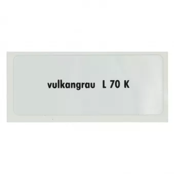 Sticker L 70 K, Vulcan grey YOUNG PARTS 6290-001