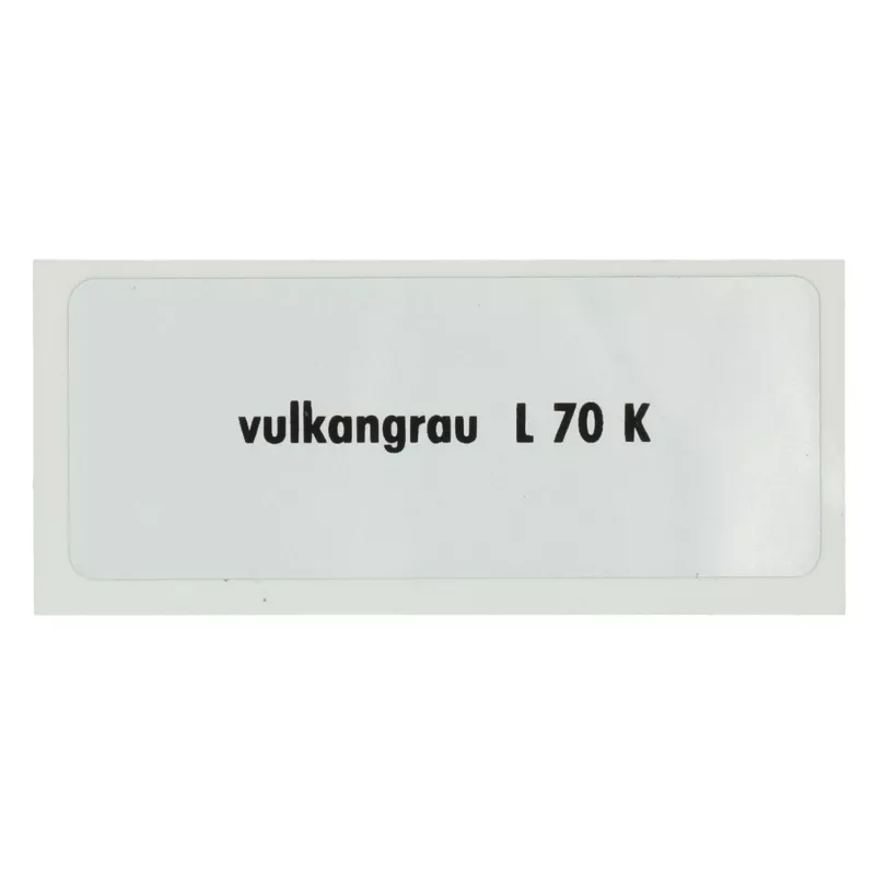 Sticker L 70 K, Vulcan grey YOUNG PARTS 6290-001