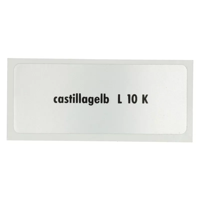 Sticker L 10 K, Castillian Yellow YOUNG PARTS 6290-006