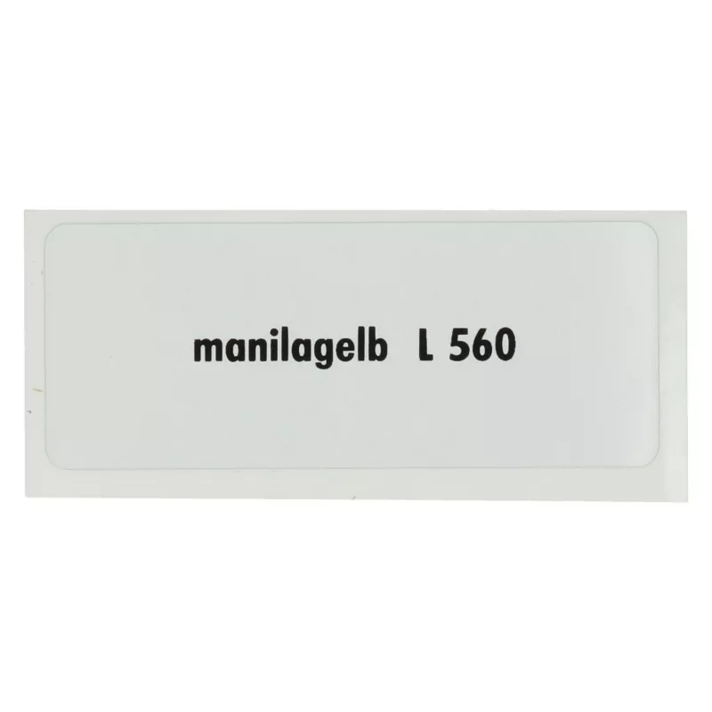 Sticker L 560, Manilla yellow YOUNG PARTS 6290-014