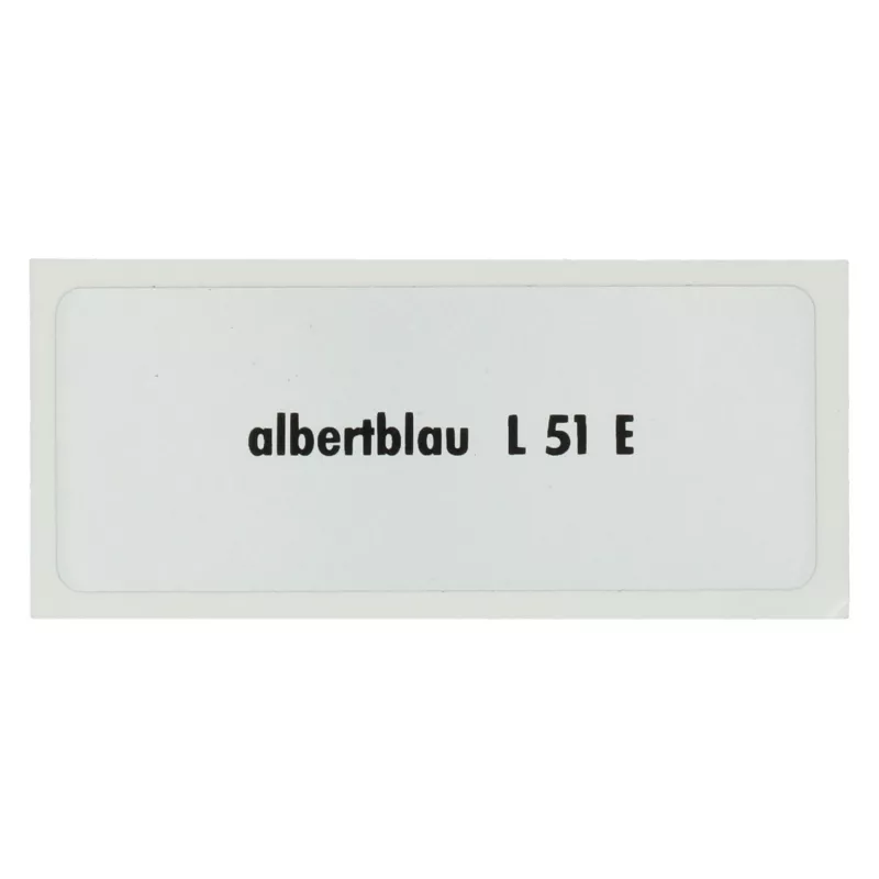 Sticker L 51 E, Albert blue YOUNG PARTS 6290-027