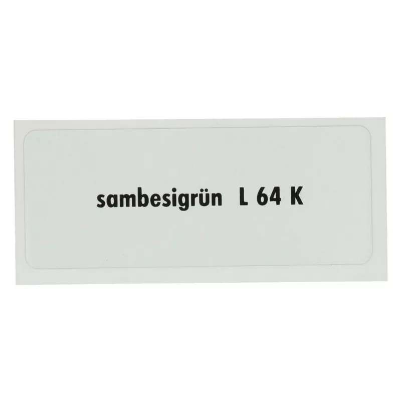 Sticker L 64 K, Zambesi green YOUNG PARTS 6290-036