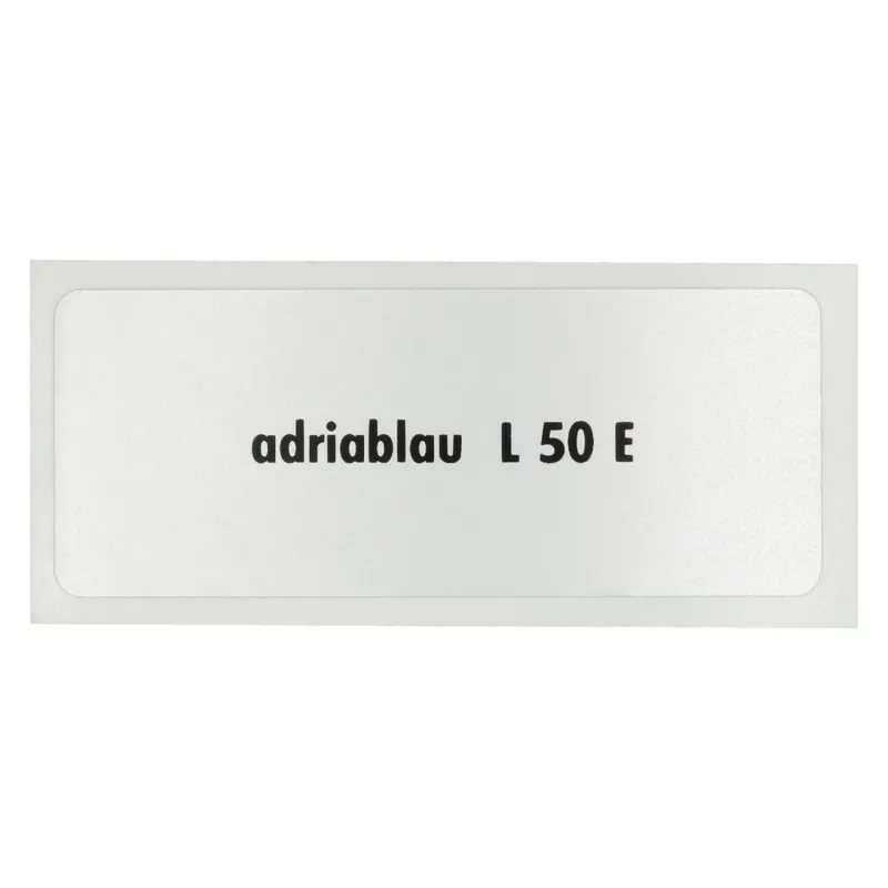 Sticker L 50 E, Adriatic blue YOUNG PARTS 6290-040