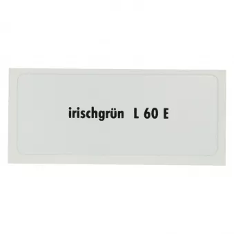 Sticker L 60 E, Irish green YOUNG PARTS 6290-043