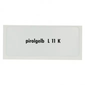 Sticker L 11 K, Oriole yellow YOUNG PARTS 6290-049