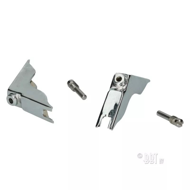 Charnières déflecteur Cabriolet complet avec une vis, par paire YOUNG PARTS 7111