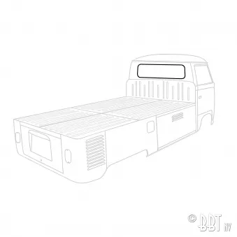Joint vitre arrière, Pick up, A l'unité YOUNG PARTS 7409