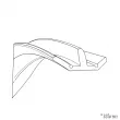 Glissières pourtour de vitre, jeu de 6 pièces/ 2 portes YOUNG PARTS 7433 - Visuel 2