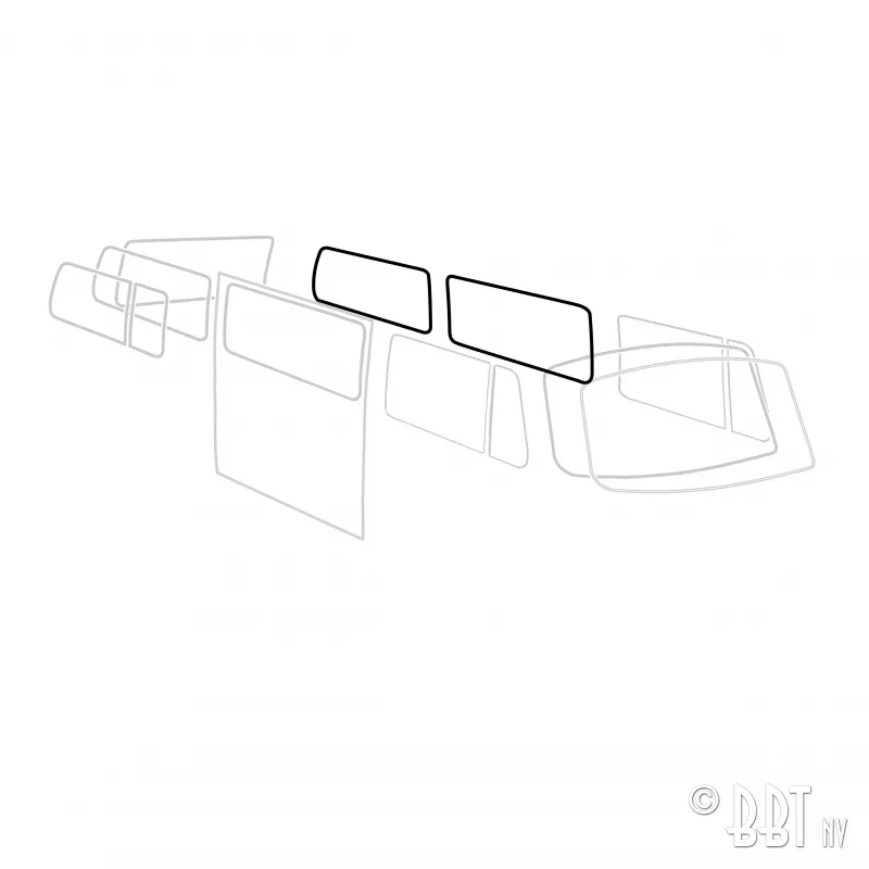 Joint fenêtre latérale 'Deluxe' (moulure plastique) TQ YOUNG PARTS 7509-500
