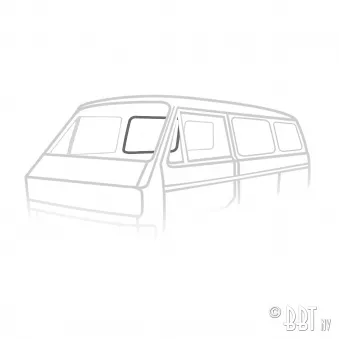 Joint vitre porte coulissante 'Deluxe' (moulure plastique) YOUNG PARTS 7605-150