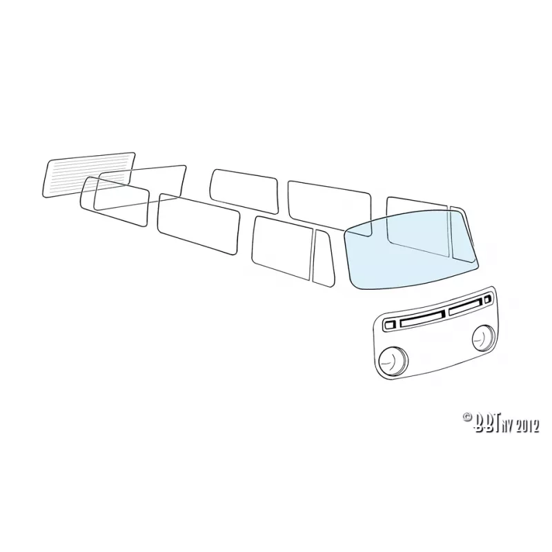 Pare-brise, clair YOUNG PARTS 8950-000