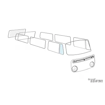 Vitre de déflecteur mobile droite YOUNG PARTS 8950-205