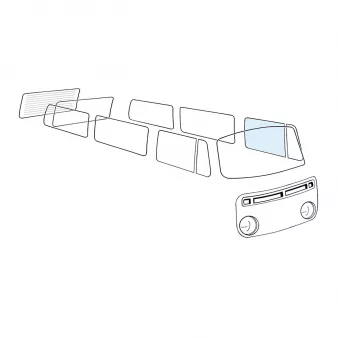 Vitre de porte gauche YOUNG PARTS 8950-300