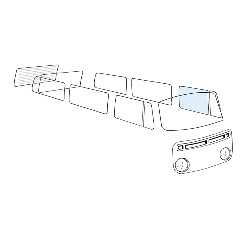 Vitre de porte gauche YOUNG PARTS 8950-300