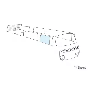Vitre de porte droite YOUNG PARTS 8950-305