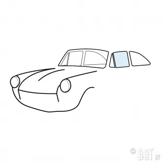 Vitre latérale gauche, clair YOUNG PARTS