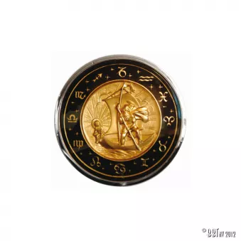 Bouton klaxon 'ST CHRISTOPHER' pour volant Banjo 'Flat4' YOUNG PARTS 9582