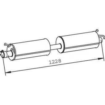Silencieux central DINEX