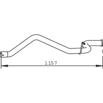 Tuyau d'échappement DINEX 32501