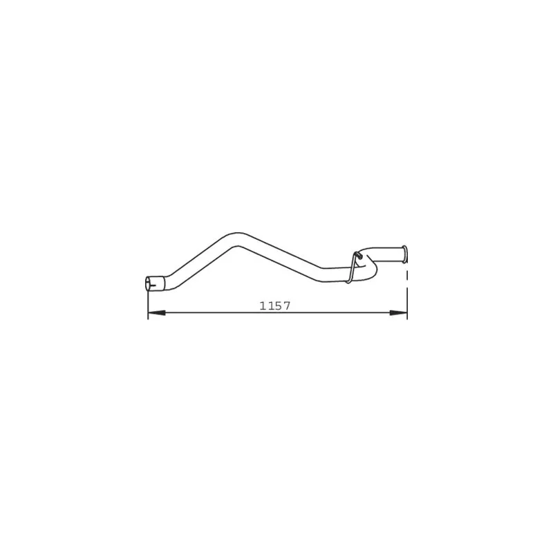 Tuyau d'échappement DINEX 32501