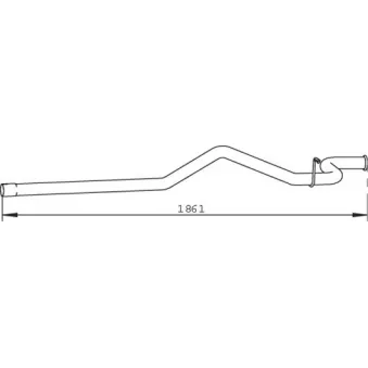 Tuyau d'échappement DINEX 32503