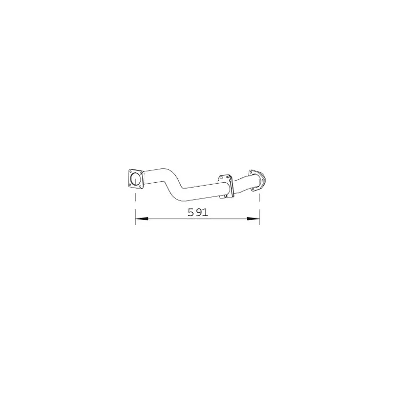 Tuyau d'échappement DINEX 74120