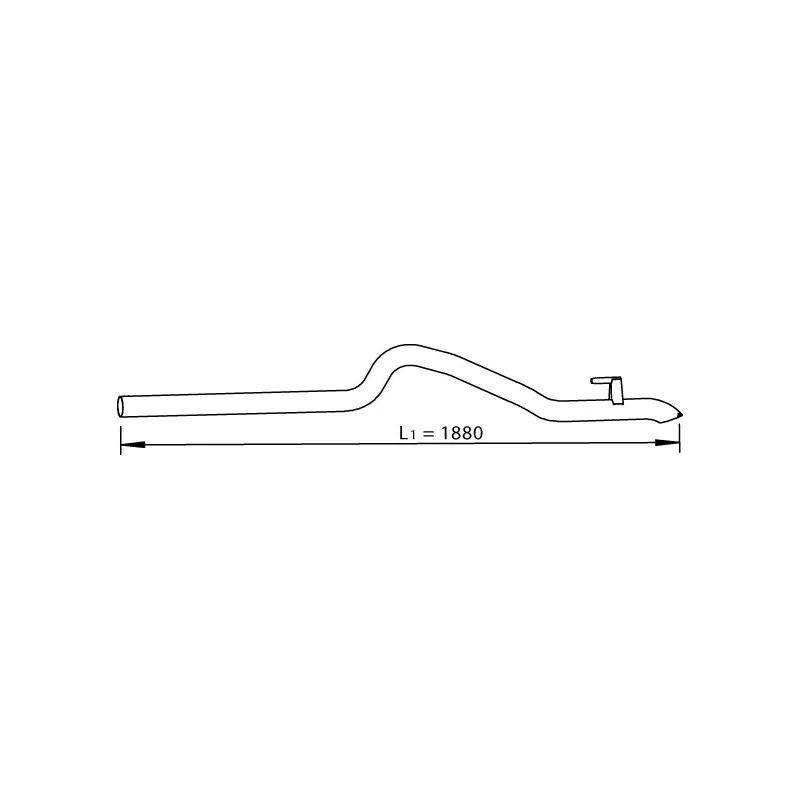 Tuyau d'échappement DINEX 74524