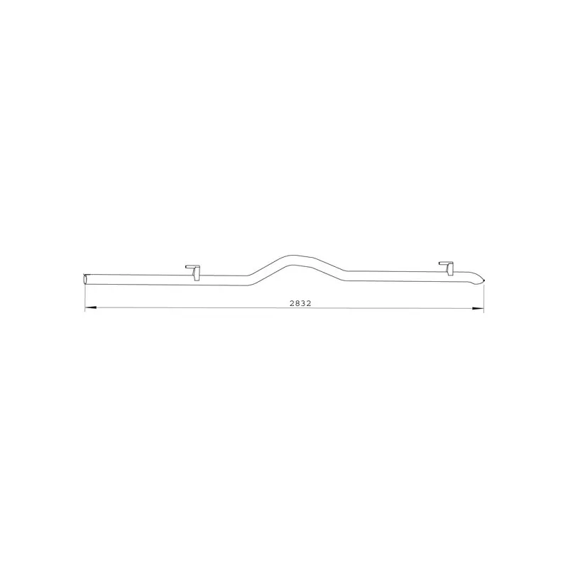 Tuyau d'échappement DINEX 74526