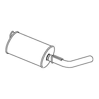 Silencieux arrière DINEX 66315