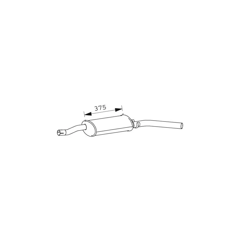 Silencieux central DINEX 66369