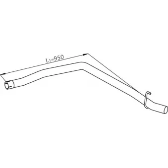 Tuyau d'échappement DINEX 29623