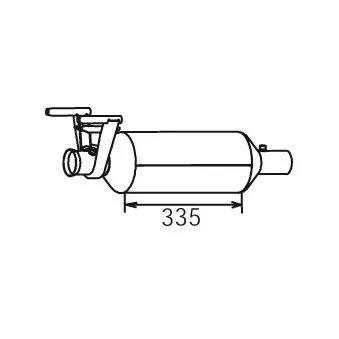 Filtre à particules / à suie, échappement DINEX 56346