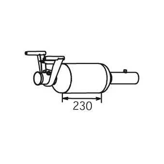 Filtre à particules / à suie, échappement DINEX 56348