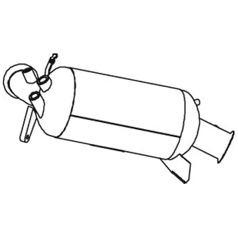 Filtre à particules / à suie, échappement DINEX 74347
