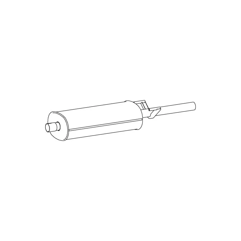 Silencieux central DINEX 74406