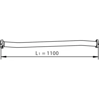 Tuyau d'échappement DINEX 33101