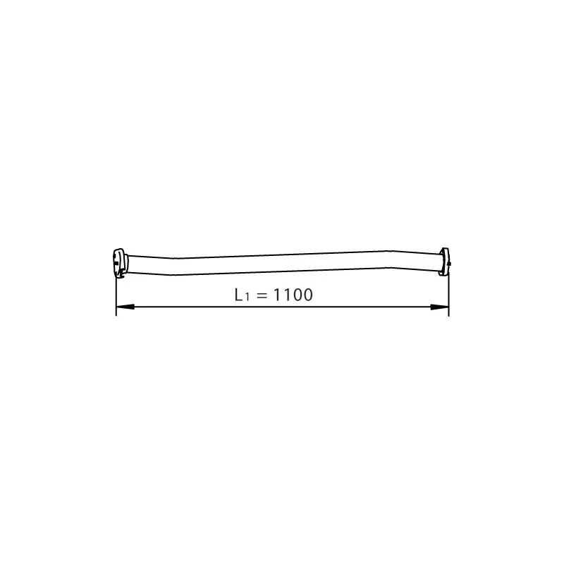 Tuyau d'échappement DINEX 33101