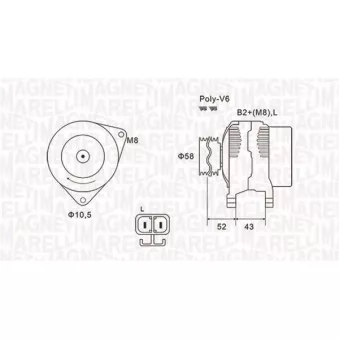 Alternateur MAGNETI MARELLI