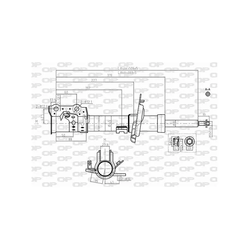 Amortisseur avant droit OPEN PARTS SAB8620.31