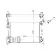 Radiateur, refroidissement du moteur ABAKUS 016-017-0066 - Visuel 3